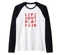Red Life Don't Play Fair Red Graphic Maglia con Maniche Raglan