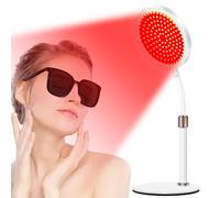 Red Light Therapy, 940NM & 850NM & 660NM Lampada a Luce Rossa Con Base, 100LED Lampada Infrarossi Con 3 IN 1 Chip e Collo C'oca Flessibile e Timer Per il Corpo
