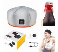 Red Light Therapy For Hair Growth,Red Light Therapy Cap,Red Light Hair Growth System,Advanced Hair Regrowth System,FDA Cleared For Hair Loss In Men & Women (Grey)