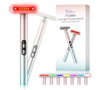 Red-Light-Therapy，Led Facial Light Therapy 7 Colors Eye Beauty Wand Face Massager Red Light Therapy for Face Skincare Wand Red & Blue Rejuvenation Tool