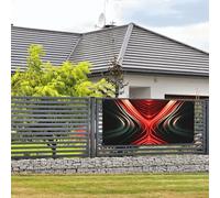 Red Line Banner e cartelli da appendere alla parete bandiera con corda per appendere 89 x 180 cm banner per feste poster fondali per feste interni ed esterni Capodanno laurea matrimonio compleanno