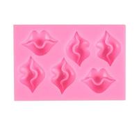 Red Lip Sugar Silicone Mold Cake Vegetable Candy Cookie Chocolate Ice Block French Dessert Cake Decorations Red Lip Cookie Silicone Mold for Fondant