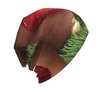 Red Lips Getting Ready to Kiss A Frog Print - Cappello da uomo e da donna, caldo cappello invernale, berretto con teschio, ideale per la stagione fredda, escursionismo, sci