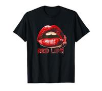 Red Lips Statement per un look fresco e carino Maglietta