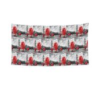 Red London Street Printing Holiday Outdoor Banner Decorazione Design su un solo lato adatto per feste notturne giardini bar