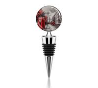 Red London Street - Tappo per bottiglia di vino riutilizzabile, sigillante decorativo per mantenere il vino fresco, è un accessorio ideale come regalo