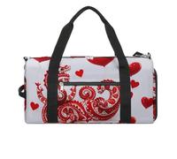 Red Love Little Dragon, borsa da palestra per uomo e donna, impermeabile, grande borsone per allenamento da viaggio