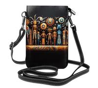 Red Maple Leaf Questa borsa a tracolla leggera e unisex con patta libera le mani ed è adatta per viaggi, vacanze e uso quotidiano., Totem Primitivo, Taglia unica