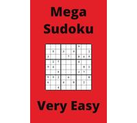 Red Mega Sudoku Book, 9x9 Puzzles, 100 Pages, 5x8, Very Easy