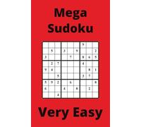 Red Mega Sudoku Book, 9x9 Puzzles, 50 Pages, 5x8, Very Easy