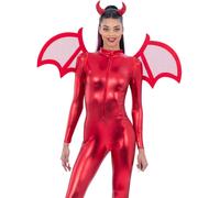 Red Mesh Devil Wings