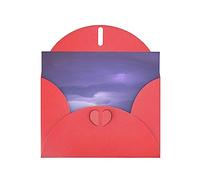 Red MJHKXLJ - Biglietto di auguri perlato con stampa di fulmini tempesta, busta inclusa, perfetto per Natale, compleanni, San Valentino, matrimoni e molto altro ancora