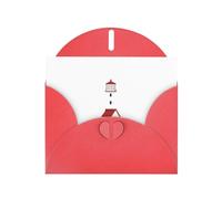 Red MJHKXLJ - Biglietto di auguri perlato con stampa "Little house under the lightous", busta inclusa, perfetto per Natale, compleanni, San Valentino, matrimoni e molto altro ancora