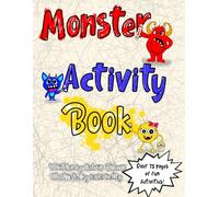 Red Monster Blue Monster Activity Book for Kids Ages 4-8: Coloring, Scavenger Hunts, Dot-to-Dot, Drawing, and Fun Learning Games (Social Emotional Learning & Creativity Workbook