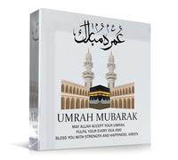 Red Ocean Bella Umrah Mubarak Regali Kaaba Cartello Umrah Mubarak Regali per la famiglia Amici Regalo Islamico Decorazione della Casa Targa Regalo Targa Regalo Ricordo