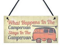 RED OCEAN Cartello da appendere per porta per camper, camper, camper, camper, idea regalo per viaggi, vacanze, porta