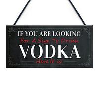 RED OCEAN Divertente cartello di vodka per la casa bar novità bar Decor segno alcol regalo per amico