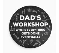 Red Ocean Divertente regalo per papà per compleanno, festa del papà, officina del papà, cartello per capannone, targa divertente per appassionati di fai da te, garage, capannone, papà, souvenir