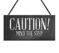 RED OCEAN Mind The Step Sign Warning Attenzione Salute & Sicurezza Appeso Porta Wall Decor Targa