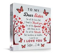 Red Ocean Placca acrilica per sorelle e sorelle, con scritta in lingua inglese "Birthday To My Dear" (lingua italiana non garantita)