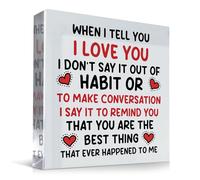 Red Ocean Regalo romantico per fidanzato, fidanzata, marito, moglie, Best Thing That Ever Happened To Me I Love You, regalo per anniversario, San Valentino, lui e la sua coppia