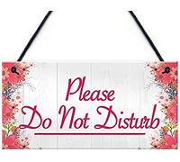 RED OCEAN Targa da appendere alla porta della casa, con scritta in lingua inglese "Please Do Not Disturb Therapist Hotel"