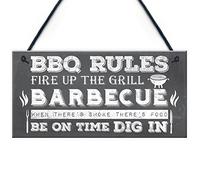 RED OCEAN Targa da parete per barbecue da giardino per pub bar casa cartello uomo grotta amicizia regalo per lui