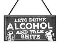 RED OCEAN Targa divertente con alcool, per gin, vodka, birra, regalo amico, uomo, grotta, casa, bar, idea regalo per lui