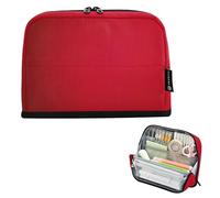 Red Ombre Vivid Storage Matita Borse Cerniera Astuccio Grande Matite Sacchetto Ragazze Classroom Pen Pouch Colori Cancelleria Bambini Organizzatore Forniture scolastiche