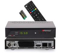 RED OPTICUM Nytro Box Plus Ricevitore ibrido HD-TV I Ricevitore DVB-C e DVB-T2 con Funzione di registrazione PVR - HDMI - USB - SCART - Audio coassiale - Ethernet - Display LED, nero