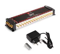 RED OPTICUM OMS 5/32 PRO TRQ Multiswitch per ricevere una posizione satellitare fino a 32 partecipanti/contatti placcati in oro/adatto a 4K, 3D, UHD/adatto a Quattro e Quad LNB