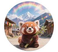 Red Panda 1000 Pezzi Jigsaw Animal Puzzle Rotondo Per Adulti O Bambini Puzzle Creativo Arte Ecofriendly 1000pcs (67.5x67.5cm)