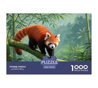 Red Panda 1000 Pieces Jigsaw Puzzles For Adults Family Challenge Toys Stress Relieving Entertainment Cultivate The Spirit of Teamwork for Men, Women, Elders, Seniors 70x50cm/1000pcs