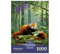 Red Panda 1000 Pieces Puzzle Fun Cute Puzzle for Adults for Adults from 14 Years Colorful Toy Gift for Family Jigsaw Games 70x50cm/1000pcs
