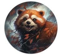 Red Panda Art Puzzle für Erwachsene, 1000-teiliges Papierpuzzle, perfektes Geschenk für Geburtstage, Weihnachten, Halloween, Thanksgiving, Ostern, 1000 Teile (67,5x67,5cm)