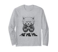 Red Panda Baby Villain HeHe Funny Evil Graphics Maglia a Manica