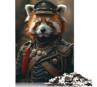 Red Panda Commander Jigsaw Puzzle Impossibili 1000Pcs Decorazione Per La Casa. Rilassamento E Intelligence Per Adulti E Ragazzi Da 14 Anni 1000pcs (75x50cm)