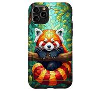 Red Panda - Custodia per vetrate colorate, motivo: panda rosso Custodia per iPhone 11 Pro