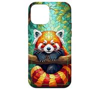 Red Panda - Custodia per vetrate colorate, motivo: panda rosso Custodia per iPhone 12 mini