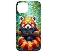 Red Panda - Custodia per vetrate colorate, motivo: panda rosso Custodia per iPhone 13