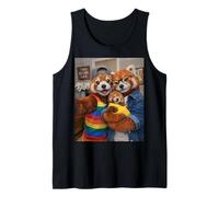 Red Panda Due Moms Life Selfie Festa della Mamma Queer Mom Pride Canotta