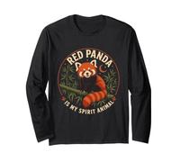 Red Panda è Il Mio Spirito Animale Natura Natura Maglia a Manica