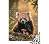 Red Panda Eating Bamboo Puzzle Impossibili 1000 Pezzi Decorazione Per La Casa. Giochi Rilassamento E Intelligence Per Adulti E Ragazzi Da 14 Anni 70x50cm/1000pcs