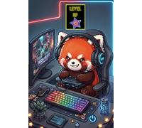 Red Panda Gamer Journal: Cute Gaming Notebook Featuring a Red Panda with Headset, RGB Setup, and Controller • Perfect for Notes, Journaling, School, Work, and Gaming Fans
