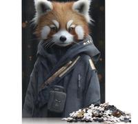 Red Panda in A Hoodie Animal Puzzle Impossibili 1000Pcs Decorazione Per La Casa. Giochi Rilassamento E Intelligence Per Adulti E Ragazzi Da 14 Anni 1000pcs (38x26cm)