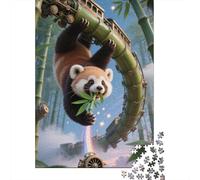 Red Panda Jigsaw for Adults 1000 Piece Brainteasing Games Gift Giving High- Difficulty 1000pcs (75x50cm)