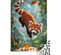Red Panda Jigsaw for Adults 1000 Piece Brainteasing Home Decoration Birthday Gifts High- Difficulty 1000pcs (75x50cm)