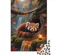 Red Panda Jigsaw for Adults 1000Pc Brainteasing Home Decoration Gifts for Men Challenging Game 1000pcs (75x50cm)