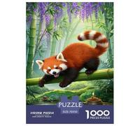Red Panda Jigsaw Puzzle 1000 Pezzi, Puzzle Oriental Elements Adulti, Gioco Diabilità Impossibile Puzzle Pittura Gioco Intellettivo Familiare Idea Regalo Uomo E Donna 70x50cm/1000pcs