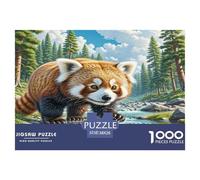 Red Panda Jigsaw Puzzle Impossibili 1000 Pezzi Decorazione Per La Casa. Rilassamento E Intelligence Per Adulti E Ragazzi Da 14 Anni 38x26cm/1000pcs